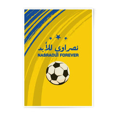 Nasraoui Forever Photographic Prints, Soccer Art, Football Fan Gift, Arabic Calligraphy Art, Sports Wall Decor, Team Pride - Tawshia
