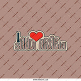 I Love Saudi Arabia Pocket Mirror, Travel Mirror, Compact Mirror, Gift for Her, Saudi Arabia Gift, Saudi Arabia Souvenir - Tawshia