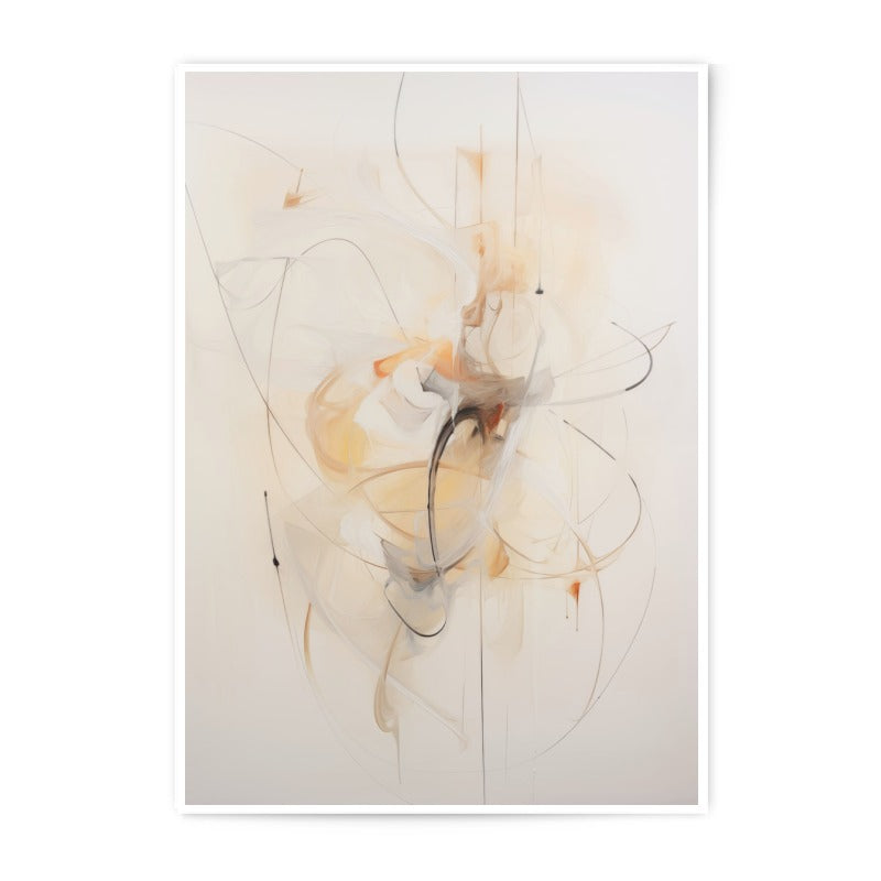 Abstract Art Photographic Print, Beige Wall Decor, Modern Home Art, Neutral Tones Print, Minimalist Art Print, Living Room Art - Tawshia