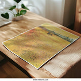Wheatfield near Auvers Photographic Print, Vincent van Gogh Art, Landscape Fine Art, Famous Painting Reproduction, Wall Decor - Tawshia