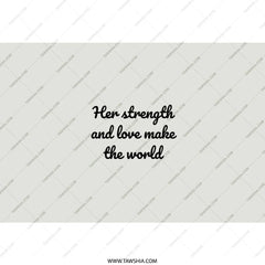 Strength and Love Tumbler, Inspirational Gift, Empowering Woman, Motivational Tumbler, Her Strength Tumbler, Woman's Day Present - Tawshia