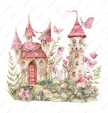 Princess Castle Mug, Watercolor Butterfly Coffee Cup, Fairy Tale Gift, Cute Home Decor, Fantasy Art Mug - Tawshia