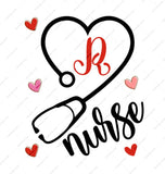 Nurse Mug Gift, Personalized Initial Stethoscope Heart Coffee Mug, Medical Profession Mug, Thank You Gift, RN Mug, Nursing Student Gift - Tawshia