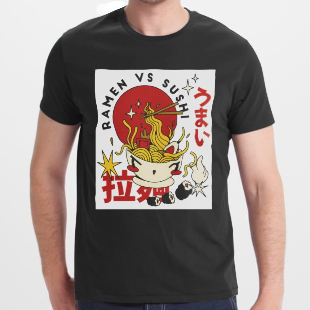 Ramen VS Sushi Graphic Design TShirt product type