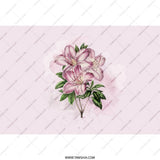 Azalea Tumbler, Floral Tumbler, Pink Flower Cup, Gift for Her, Tumbler with Straw, Flower Lover Gift, Stainless Steel Tumbler - Tawshia