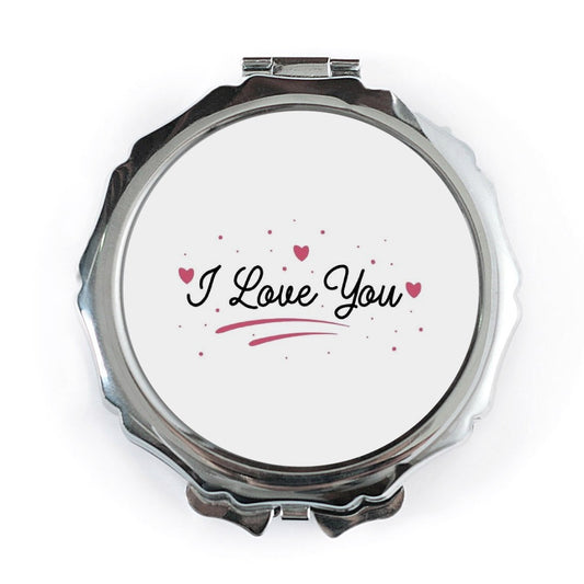 I Love You Pocket Mirror, Romantic Gift, Cute Pocket Mirror, Anniversary Gift, Valentines Day Gift, Couple Gift, Love You Gift - Tawshia