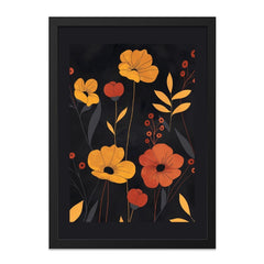 Floral Wall Art, Botanical Print, Flower Poster, Modern Art Decor, Nature Inspired Artwork, Elegant Home Decor, Poppy Wall Art - Tawshia