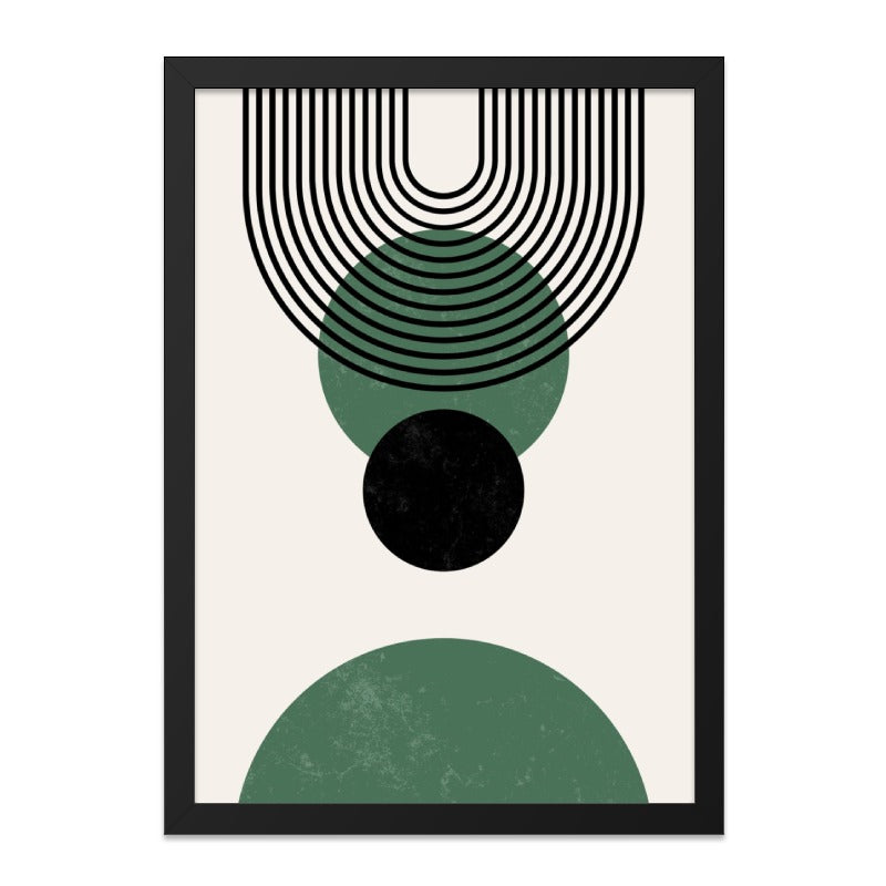 Abstract Geometric Wall Art, Modern Shapes Print, Arches Circles Art, Minimalist Home Decor, Contemporary Wall Decor, Trendy Aesthetic Art - Tawshia