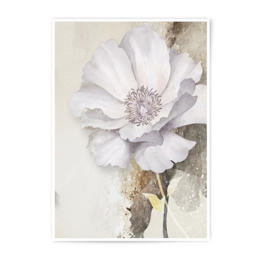Floral Photographic Print, Anemone Flower Art, Neutral Home Decor, Flower Wall Art, Botanical Photo Print, Modern Floral Print, Fine Art - Tawshia