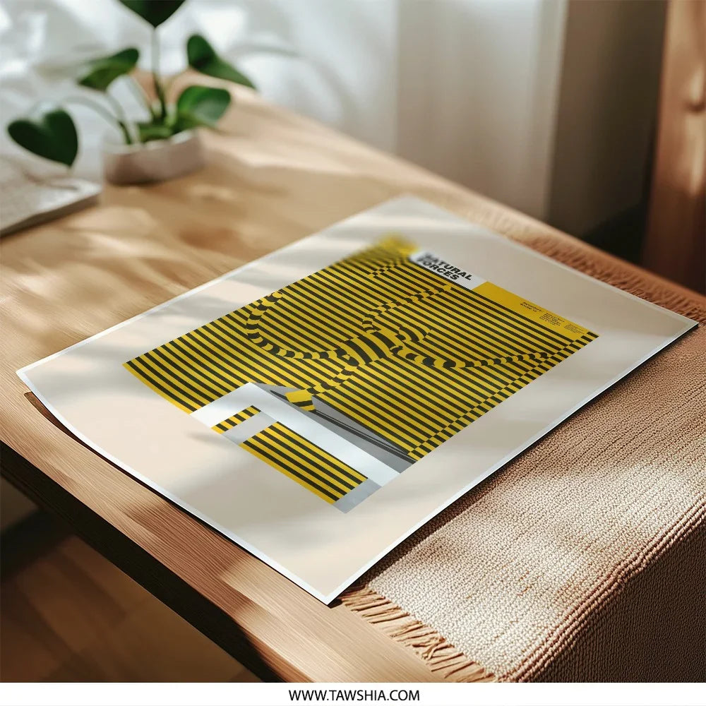 Natural Forces Art Print, Abstract Figure Poster, Geometric Photographic Print, Modern Wall Art, Home Decor - Tawshia