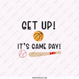 Game Day Pocket Mirror, Get Up Pocket Mirror, Basketball Baseball Compact Mirror, Sports Fan Gift, Gift for Athlete, Makeup Mirror - Tawshia