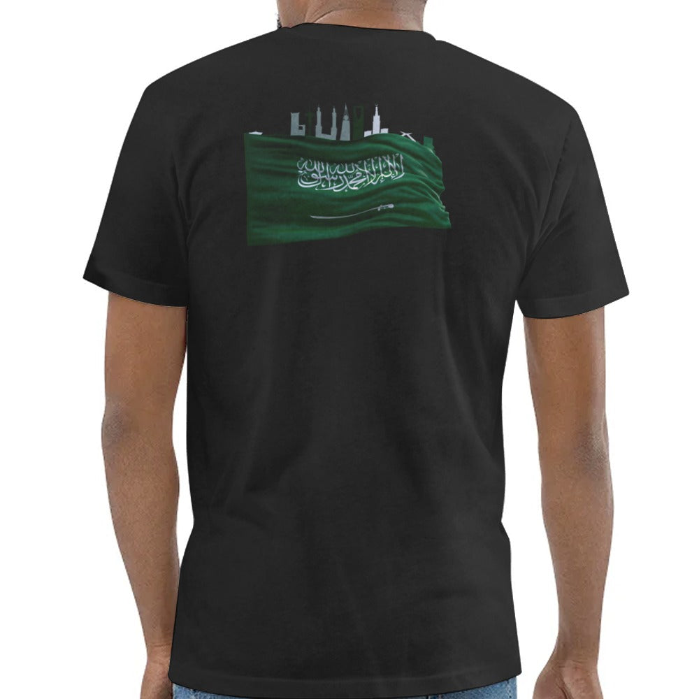 Saudi Arabia Flag Print Casual T-Shirt product type