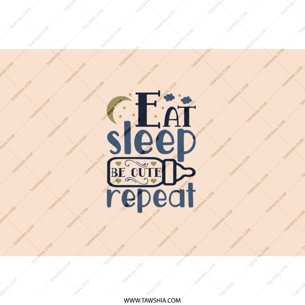 Eat Sleep Be Cute Repeat Tumbler, Funny Tumbler, Novelty Tumbler, Cute Tumbler Gift, Gift for Her, Gift for Mom, Gift for Friend - Tawshia