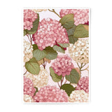 Hydrangea Photographic Print, Floral Wall Art, Botanical Decor, Pink Flowers, Home Decor, Elegant Print, Living Room Art - Tawshia