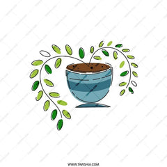 Potted Plant Pillow, Modern Pillow, Leaf Accent Pillow, Cute Home Decor, Houseplant Pillow, Decorative Pillow, Unique Throw Pillow - Tawshia