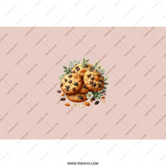 Cookie Tumbler, Food Drinkware, Sweet Treat Tumbler, Baking Lover Gift, Dessert Tumbler, Cookies with Nuts Design, Tumblers - Tawshia