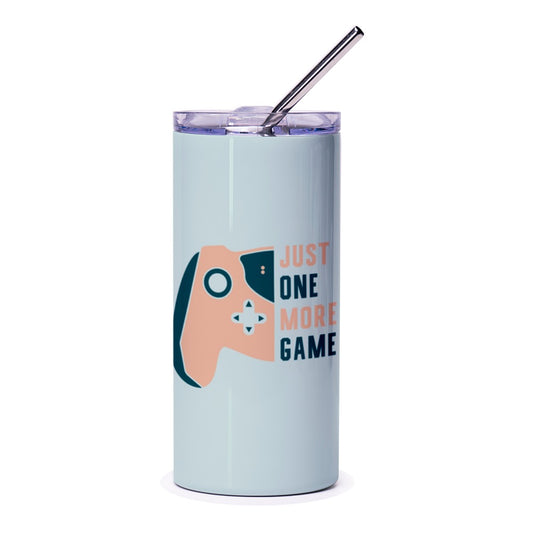Gamer Tumbler, Just One More Game Gift, Gaming Lover Gift, Video Game Tumbler, Funny Gamer Quote Cup, Gift for Gamers, Personalized Tumbler - Tawshia