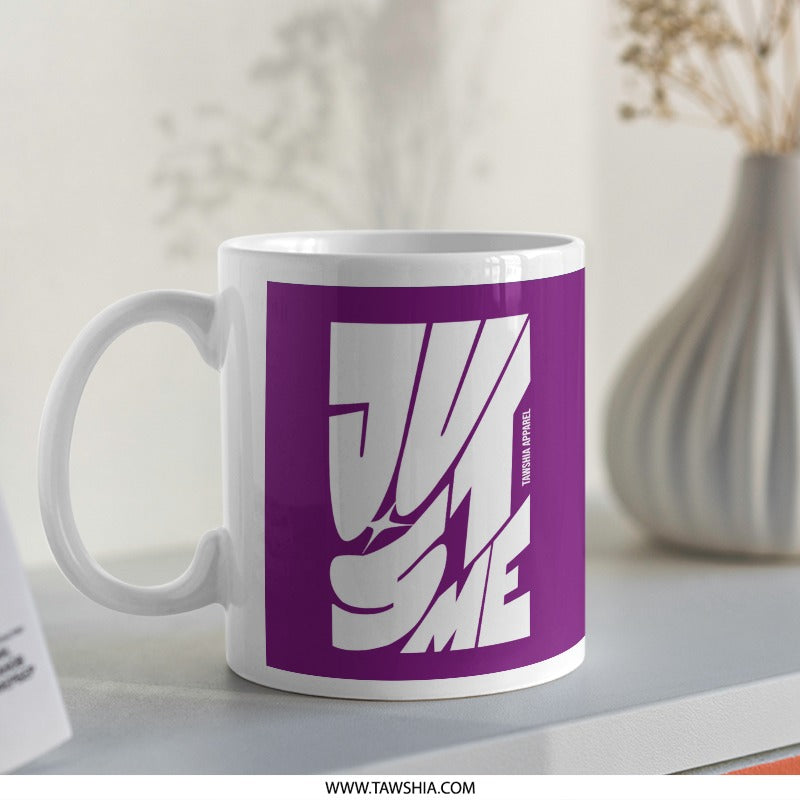 Awesome Purple Mug with Bold White Design  product