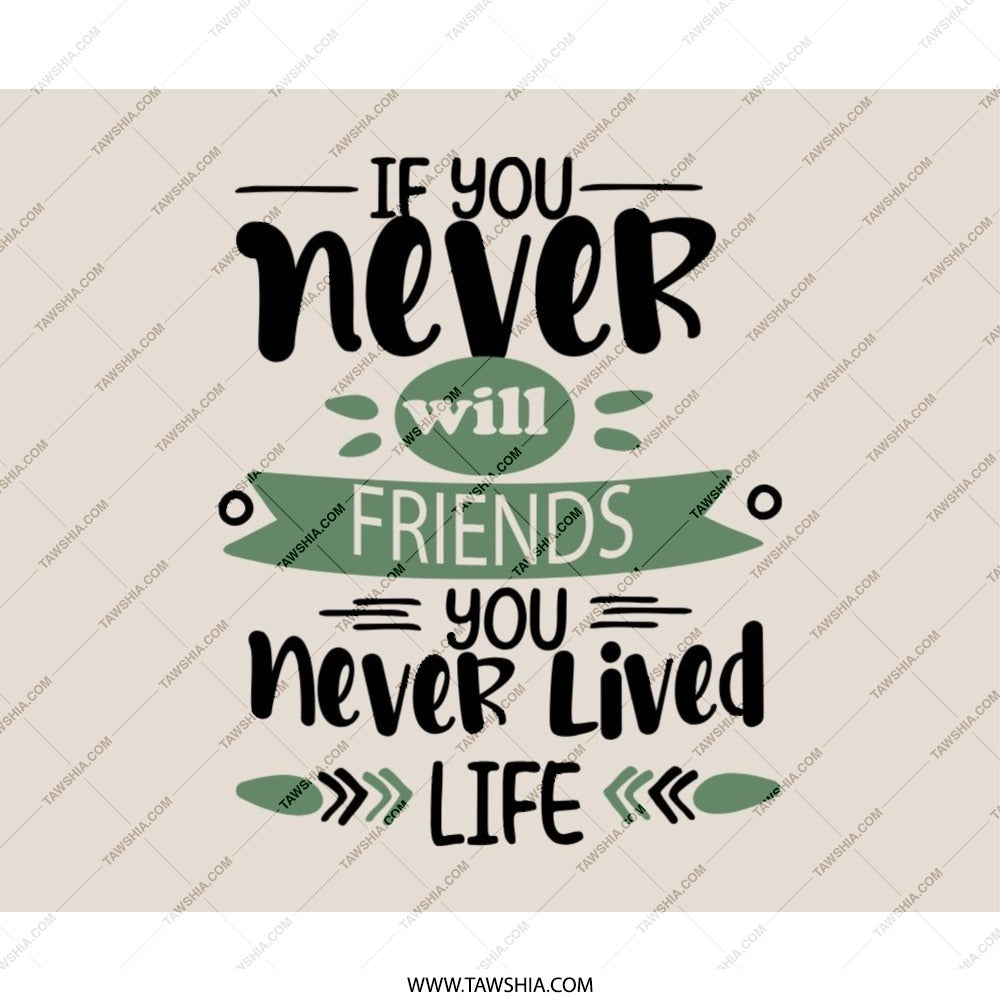 Friends Life Mouse Pad, Best Friends Quote, Friendship Gift, Desk Accessories, Motivational Mousepad, Inspirational Decor - Tawshia