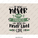 Friends Life Mouse Pad, Best Friends Quote, Friendship Gift, Desk Accessories, Motivational Mousepad, Inspirational Decor - Tawshia
