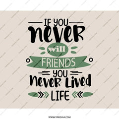Friends Life Mouse Pad, Best Friends Quote, Friendship Gift, Desk Accessories, Motivational Mousepad, Inspirational Decor - Tawshia