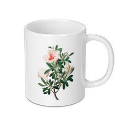 Azalea Flower Mug, Floral Coffee Mug, Vintage Botanical Art Mug, Garden Lover Gift, Tea Cup, Plant Mug, Flower Mug, Unique Gifts - Tawshia