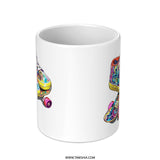 Skateboard Shoes Mug, Colorful Pattern Mug, Skateboarding Lover Gift, Unique Design Mug, Trendy Mug Gift - Tawshia