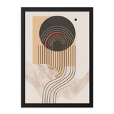 Abstract Geometric Wall Art, Modern Shapes Print, Minimalist Home Decor, Circle and Lines Artwork, Contemporary Art Poster - Tawshia