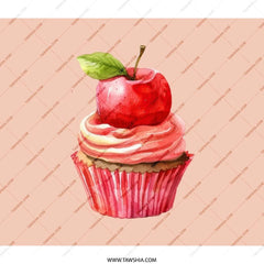 Apple Cupcake Backpack, Sweet Treat Backpack, Delicious Design Backpack, Unique Backpack, Foodie Gift, Cute Backpack, Everyday Carry - Tawshia