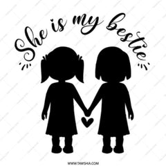 She is My Bestie Mug, Best Friend Gift, Friendship Coffee Mug, Gift for BFF, Soul Sister Mug, Custom Best Friend Mug, Gift for Her - Tawshia