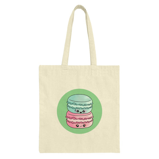 Cute Macaron Tote Bag, Kawaii Food, Pastel Colors, Sweet Treat, Bakery Lover Gift, Unique Design, Everyday Bag, Shopping Bag, Gift Idea - Tawshia
