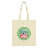 Cute Macaron Tote Bag, Kawaii Food, Pastel Colors, Sweet Treat, Bakery Lover Gift, Unique Design, Everyday Bag, Shopping Bag, Gift Idea - Tawshia