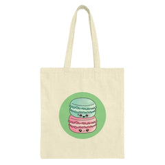 Cute Macaron Tote Bag, Kawaii Food, Pastel Colors, Sweet Treat, Bakery Lover Gift, Unique Design, Everyday Bag, Shopping Bag, Gift Idea - Tawshia