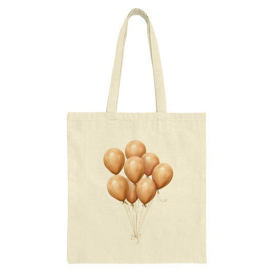 Balloon Bunch Tote Bag, Aesthetic Tote Bag, Everyday Carryall, Balloons Graphic Tote, Party Favor Bag, Cute Tote Bag, Reusable Grocery Bag - Tawshia