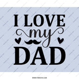 I Love My Dad Mouse Pad, Father's Day Gift, Dad Birthday, Gift for Dad, Cute Dad Present, Dad Office Decor, Cool Mousepad - Tawshia
