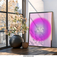 Protect Your Energy Wall Art, Aura Gradient Print, Positive Vibes Decor, Spiritual Home Decor, Motivational Wall Decor - Tawshia