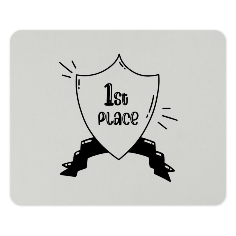 1st Place Shield Mouse Pad, First Place Winner Gift, Office Decor, Cute Desk Accessory, Champion Mousepad, Achievement Award - Tawshia