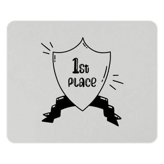 1st Place Shield Mouse Pad, First Place Winner Gift, Office Decor, Cute Desk Accessory, Champion Mousepad, Achievement Award - Tawshia