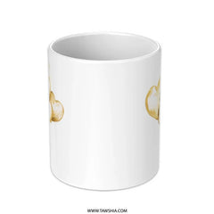 Golden Heart Balloons Mug, Watercolor Balloon Art Coffee Cup, Love Mug Gift, Decorative Mugs, Celebrations, Wedding Mug, Birthday Mug - Tawshia