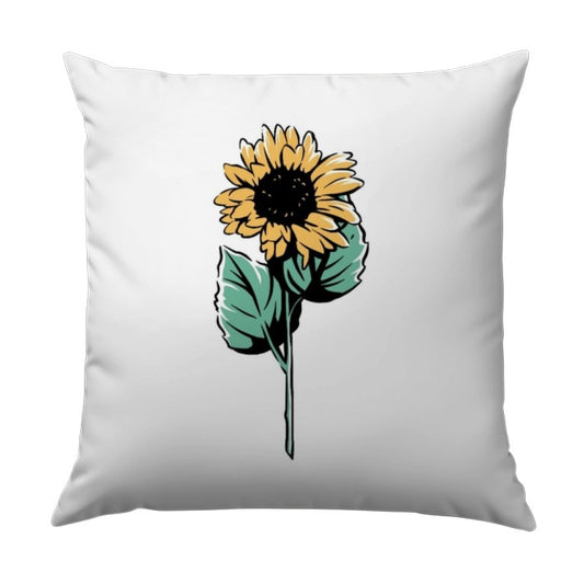 Sunflower Pillow Cover, Floral Throw Pillow, Botanical Pillow, Summer Decor, Home Decor Pillow, Decorative Accent Pillow - Tawshia