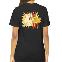 We Like It Cartoon Chicken Graphic Tee product