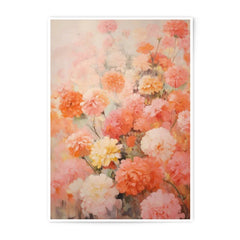 Floral Photographic Print, Garden Flowers Art, Peach Blossom Decor, Springtime Bouquet Print, Romantic Floral Wall Art, Botanical Wall Art - Tawshia