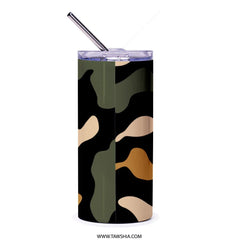 Camouflage Travel Tumbler with Straw Durable Drinkware product