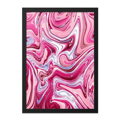 Pink Marble Wall Art, Abstract Swirls Print, Modern Home Decor, Trendy Wall Hanging, Aesthetic Room Art, Contemporary Design - Tawshia