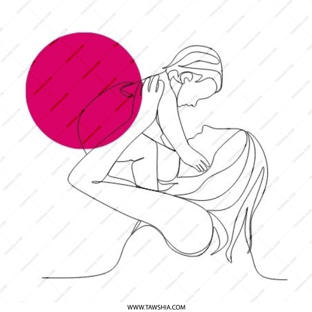 Mother and Child Art Pinback Button, Minimalist Mom and Baby, Motherhood Line Art, Gift for New Mom, Cute Aesthetic Pinback Button - Tawshia