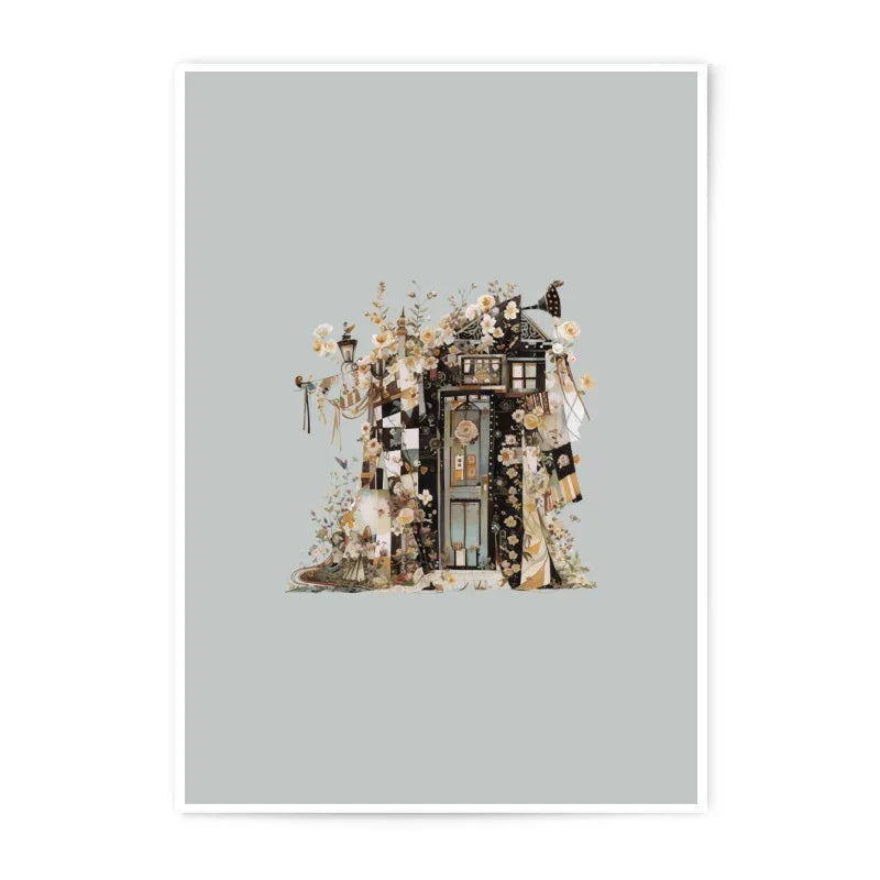 Floral Door Photographic Prints, Fantasy House Art, Whimsical Decor, Unique Home Art, Fine Art Prints - Tawshia