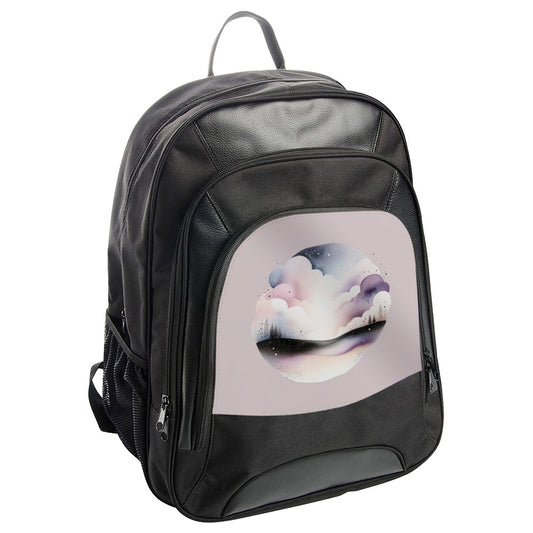 Dreamscape BackPack, Celestial Clouds Design, Modern Backpack, Stylish Everyday Bag, Unique Design BackPack - Tawshia