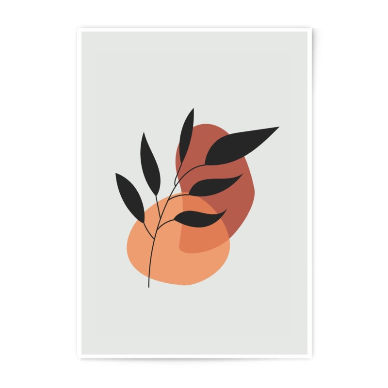 Botanical Photographic Print, Abstract Plant Art, Boho Wall Decor, Minimalist Home Decor, Leaf Art Print - Tawshia