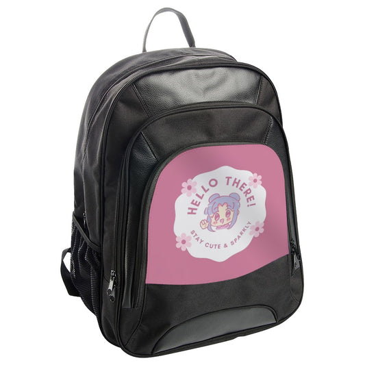 Kawaii Backpack, Anime Style Backpack, Hello There Backpack, Cute Graphic Backpack, Unique Design Backpack - Tawshia