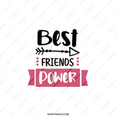 Best Friends Power Pocket Mirror, Friendship Gift, Travel Mirror, Compact Mirror, Bestie Present, Friend Birthday Gift - Tawshia
